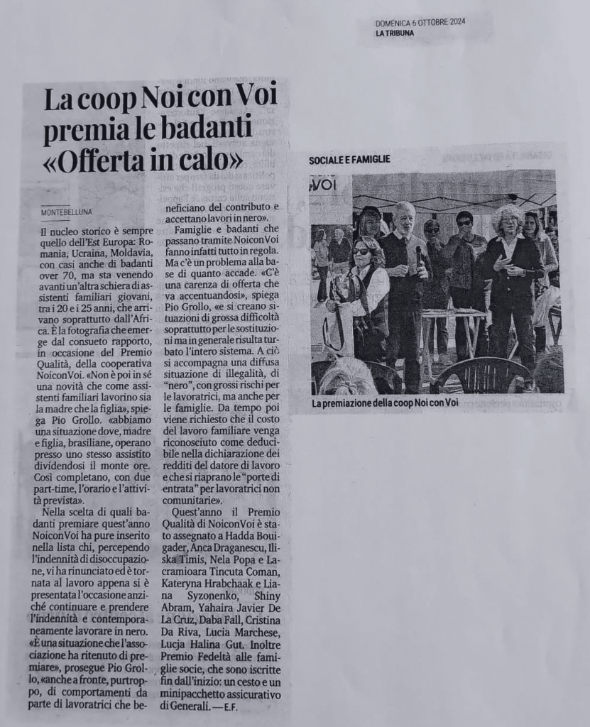 La Tribuna parla di NOIconVOI